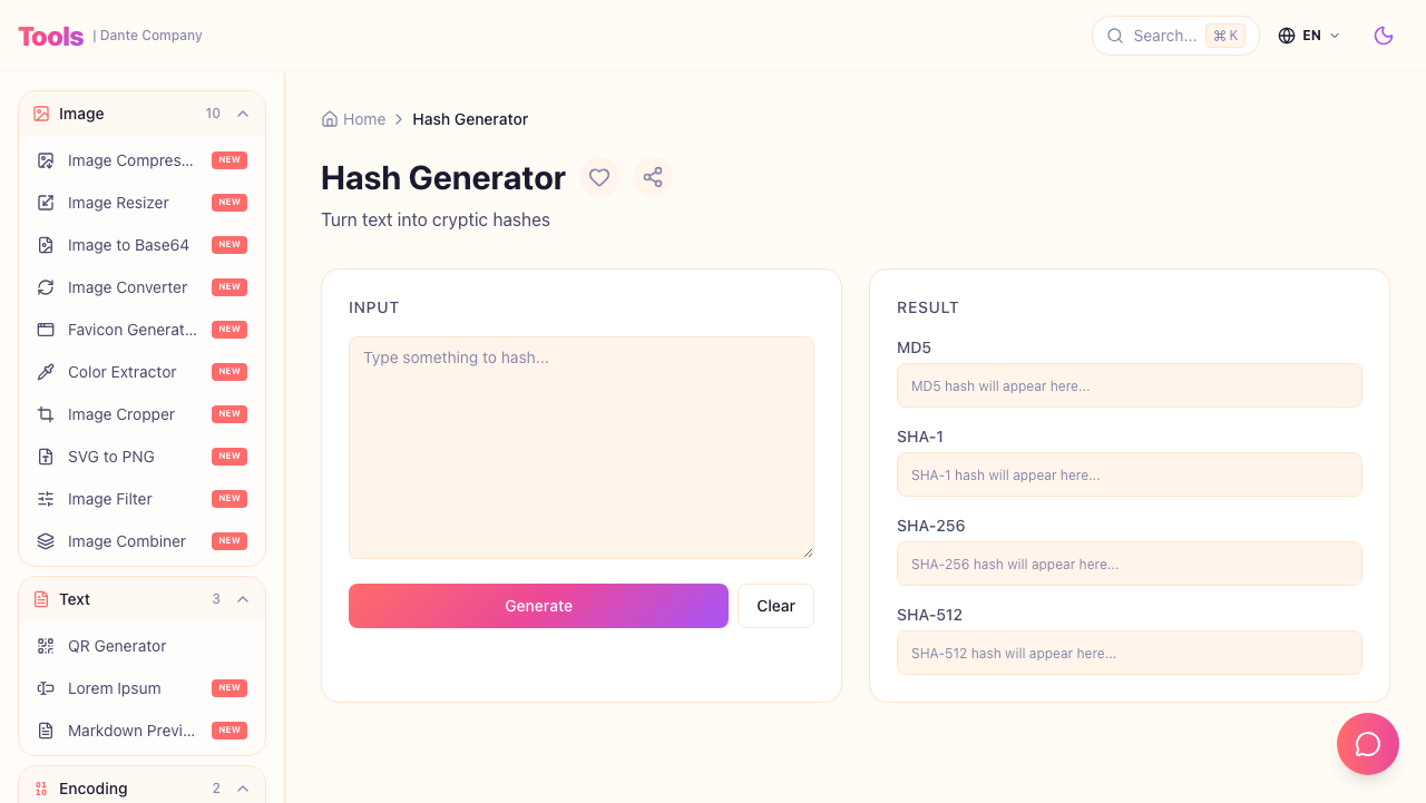 Hash Generator