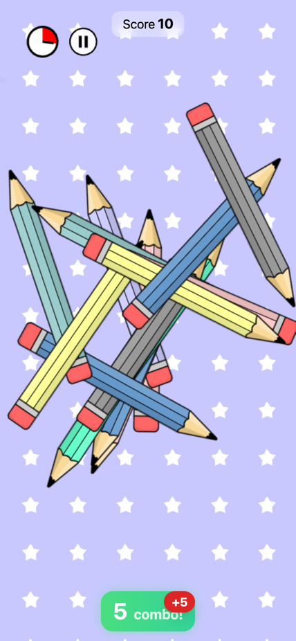 Pencil Picker gameplay screen