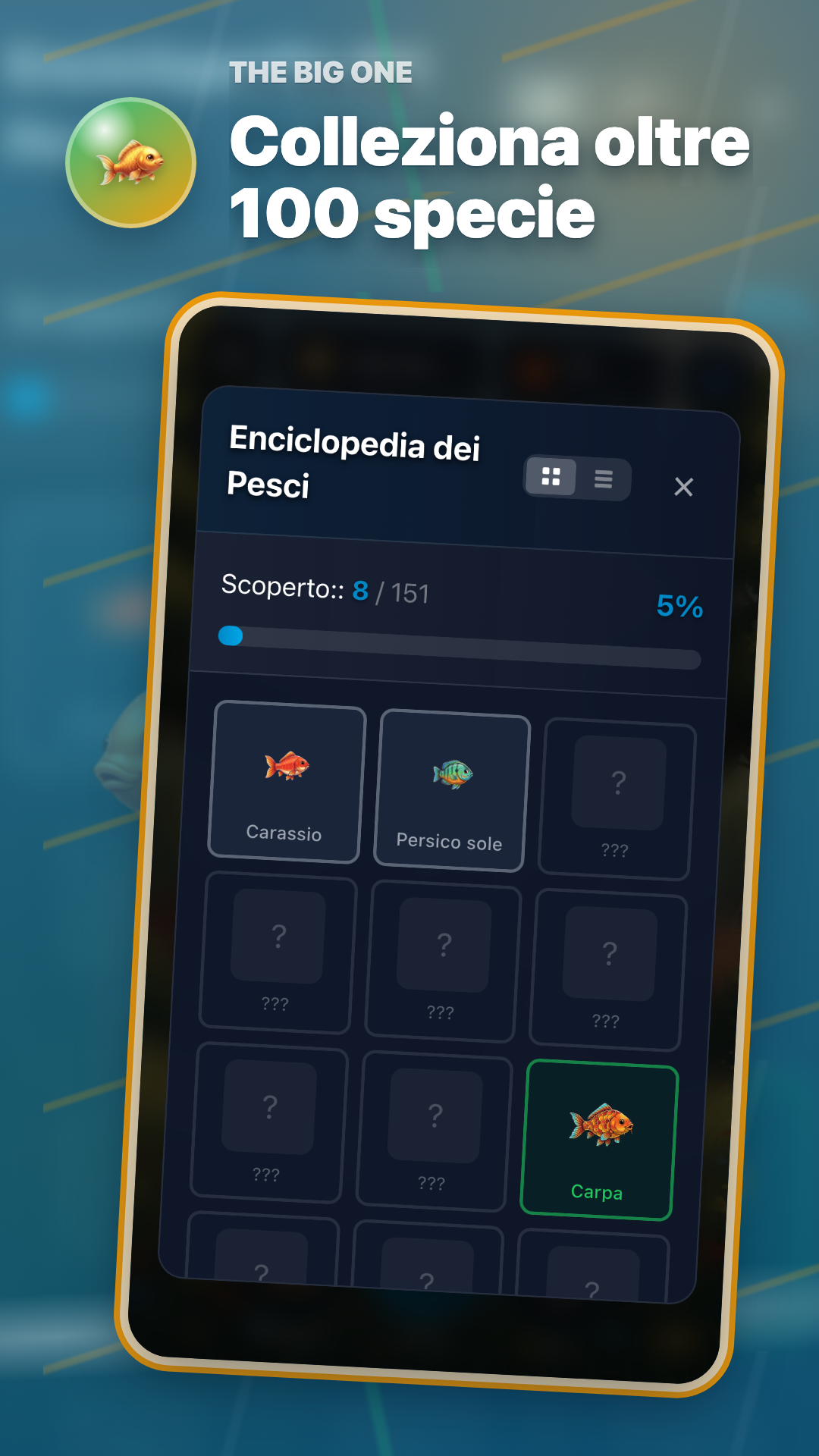 Esamina insieme le informazioni sulla specie e i record di cattura effettivi nella Enciclopedia dei Pesci.