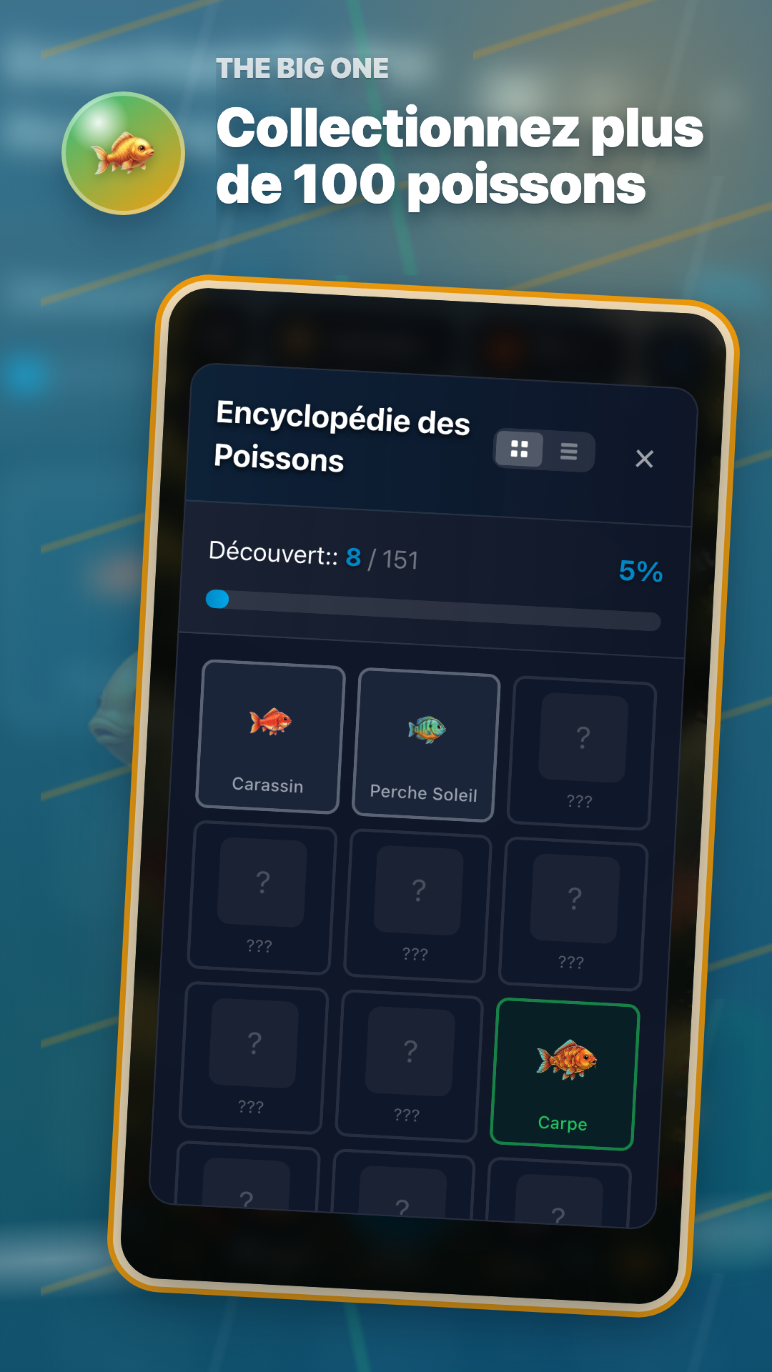 Ouvrez la Encyclopédie des Poissons pour trouver votre prochaine prise