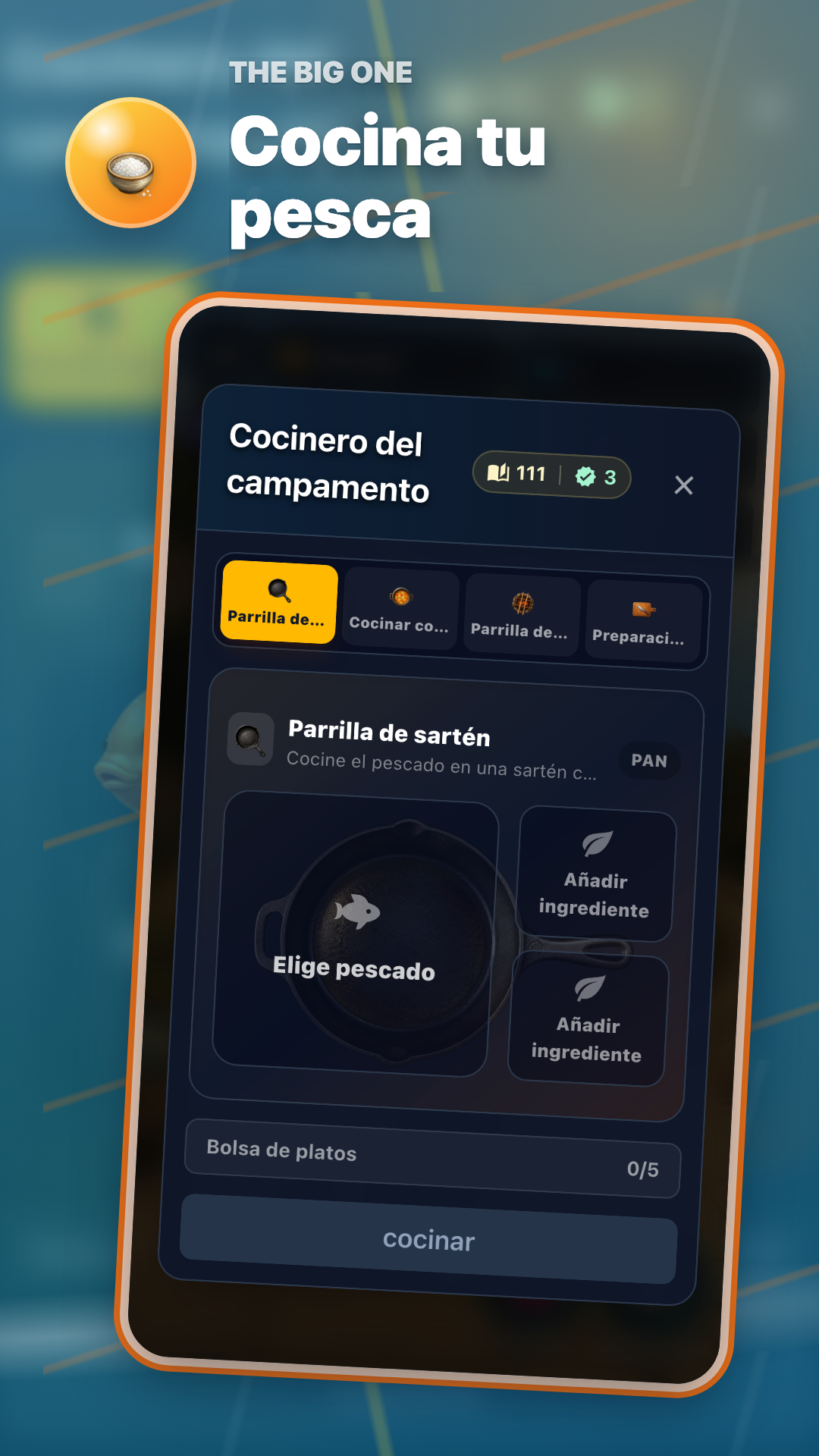 Pantalla de cocina de campamento en The Big One