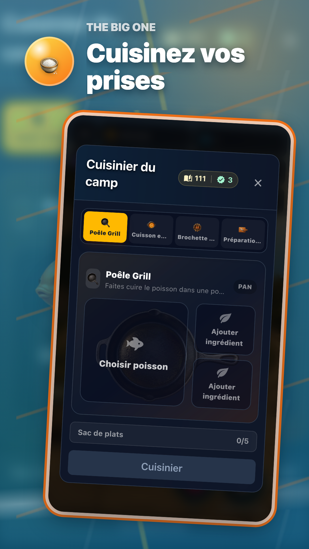 Écran de cuisine de camp dans The Big One