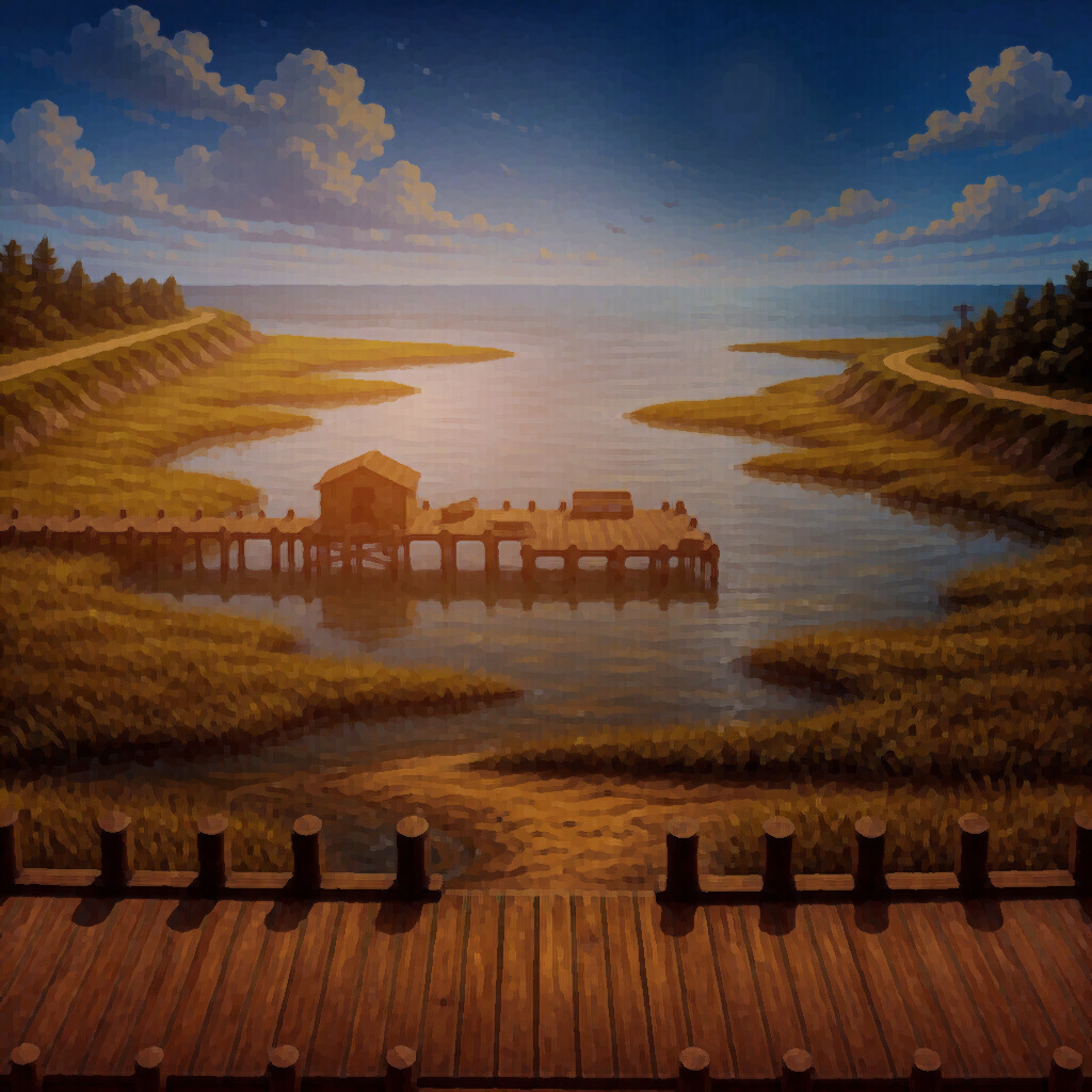 Estuary Boardwalk and Estuary backgrounds