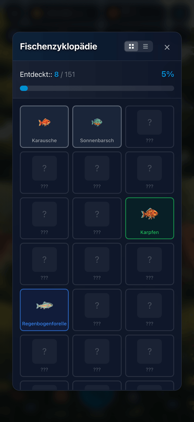 The Big One: Wöchentliche Ziele für die Fischenzyklopädie - Fischenzyklopädie screenshot