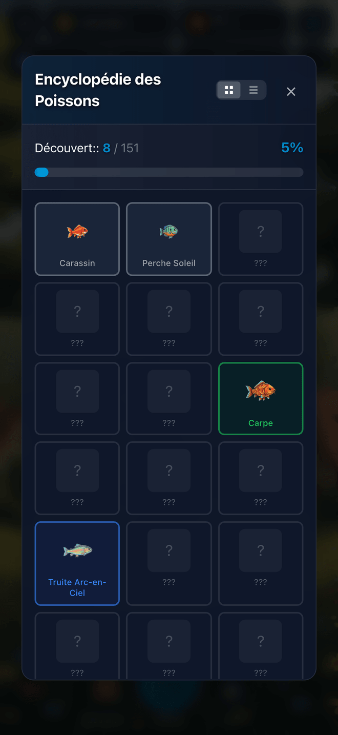Routine hebdomadaire pour l’Encyclopédie des Poissons de The Big One - Encyclopédie des Poissons screenshot