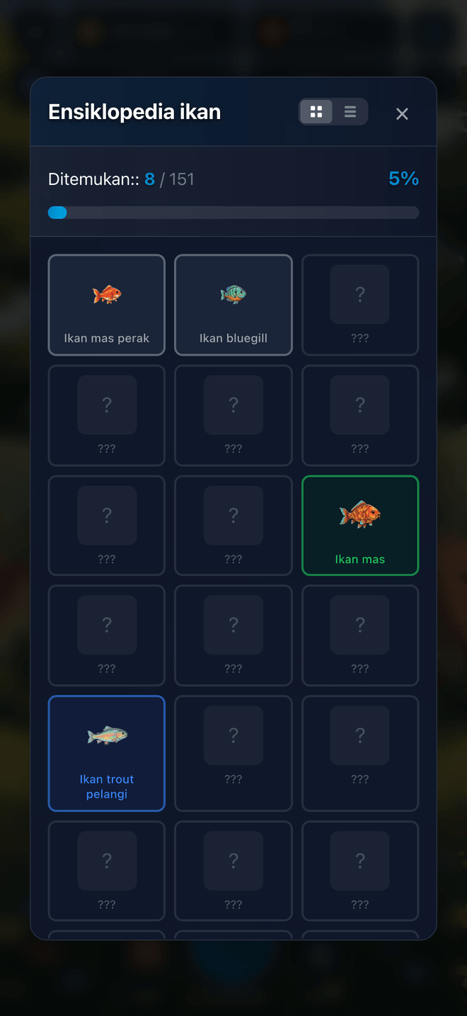 Rutinitas Mingguan Ensiklopedia ikan di The Big One - Ensiklopedia ikan screenshot